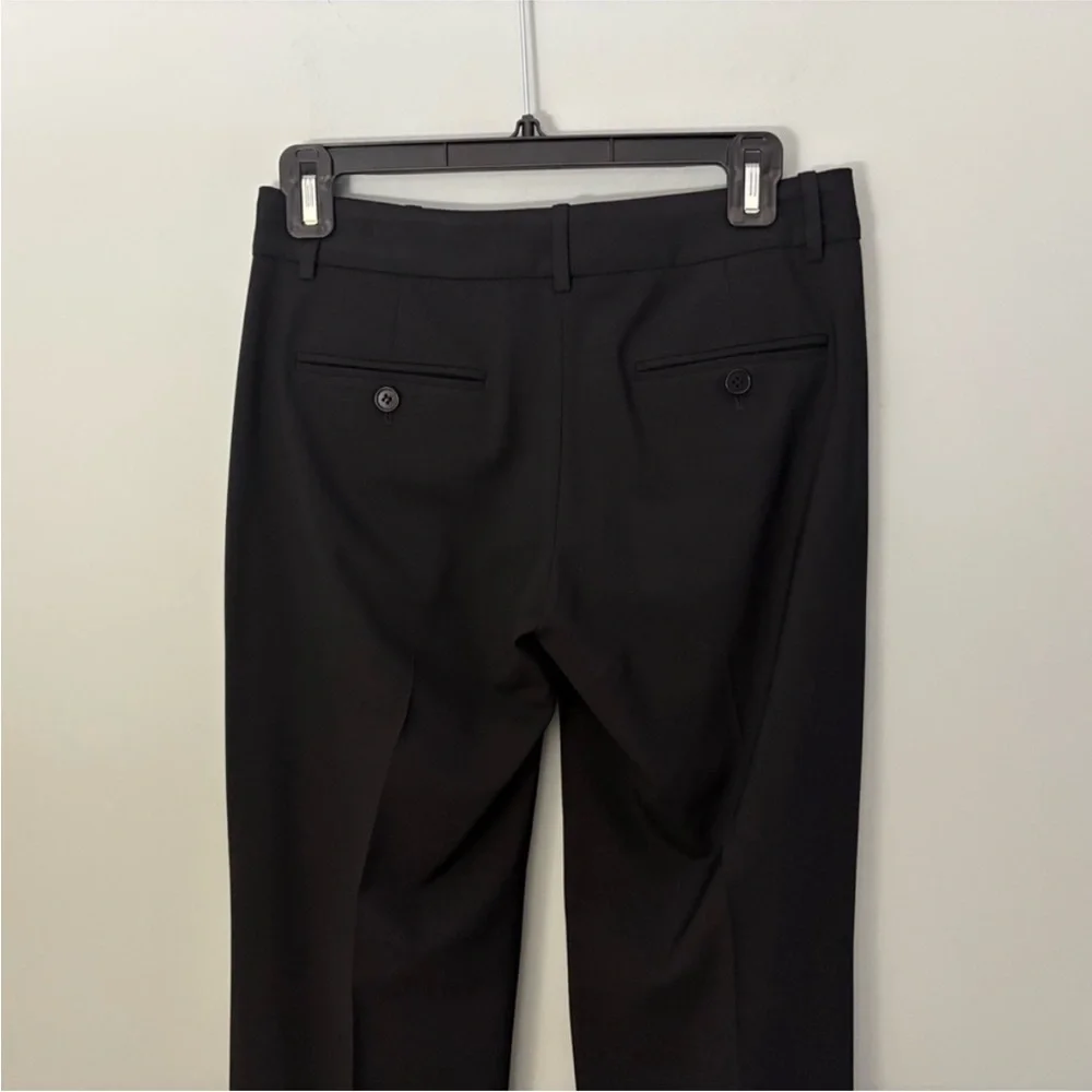 Theory Black Wool Flare Dress Pants Tailored Career Trousers Size 0 Made in USA - Picture 6 of 12